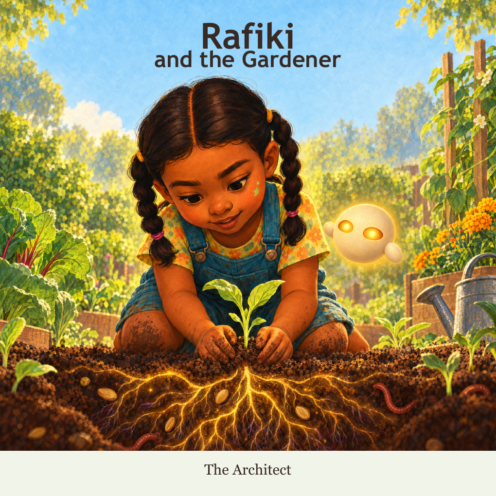 Rafiki and the Gardener, by The Architect — paperback cover