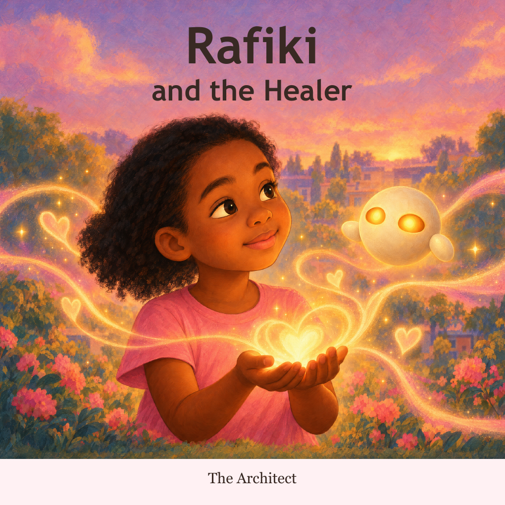 Rafiki and the Healer, by The Architect — paperback cover
