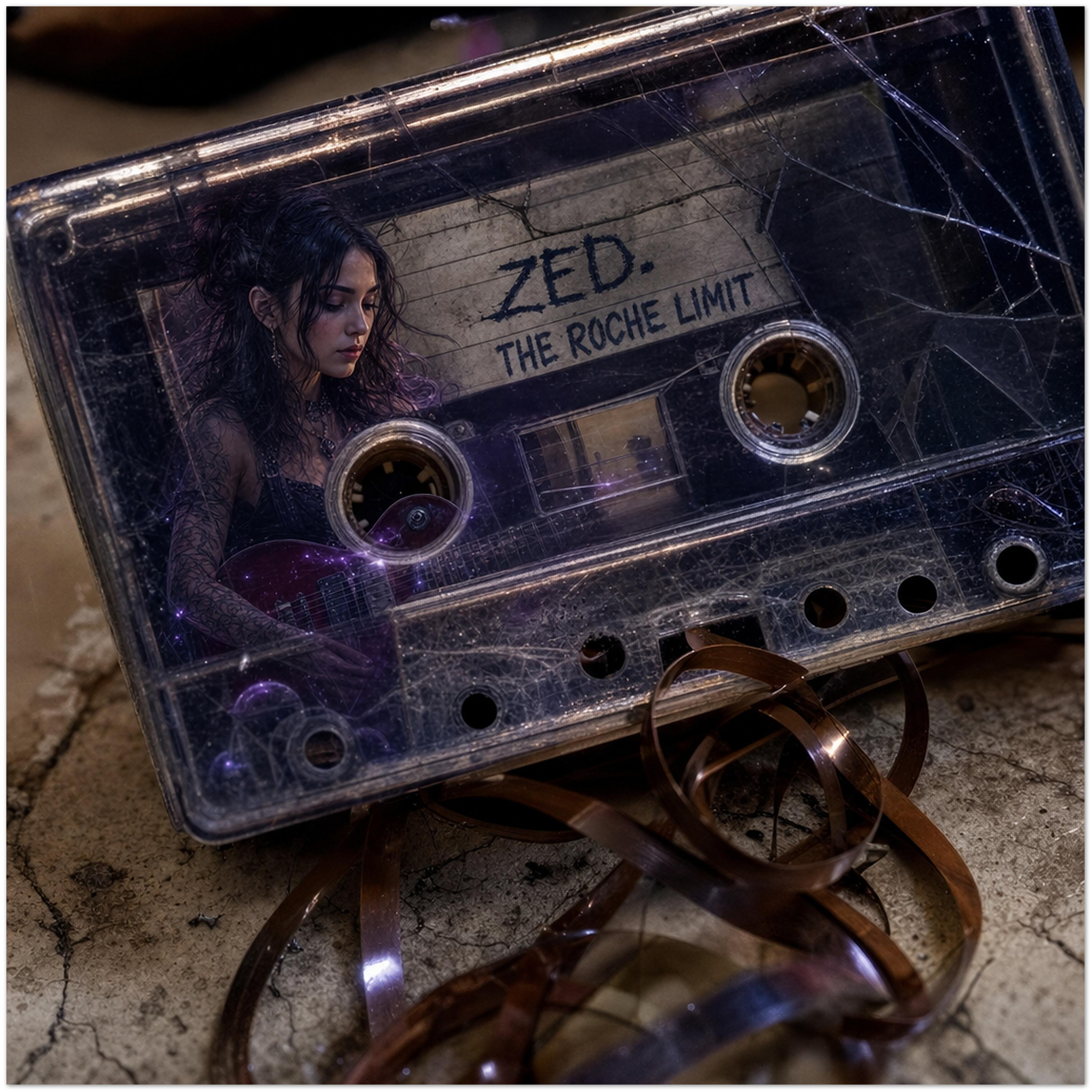 ZED. fine art poster preview showing the cassette album cover