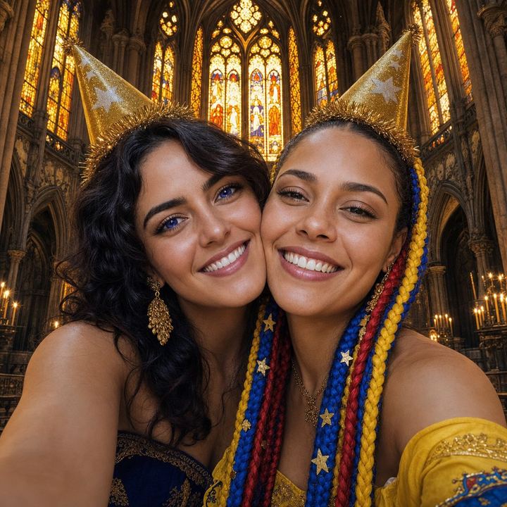 MIKO and La Bailarina posing together for a selfie